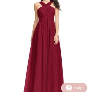 Burgundy formal dress